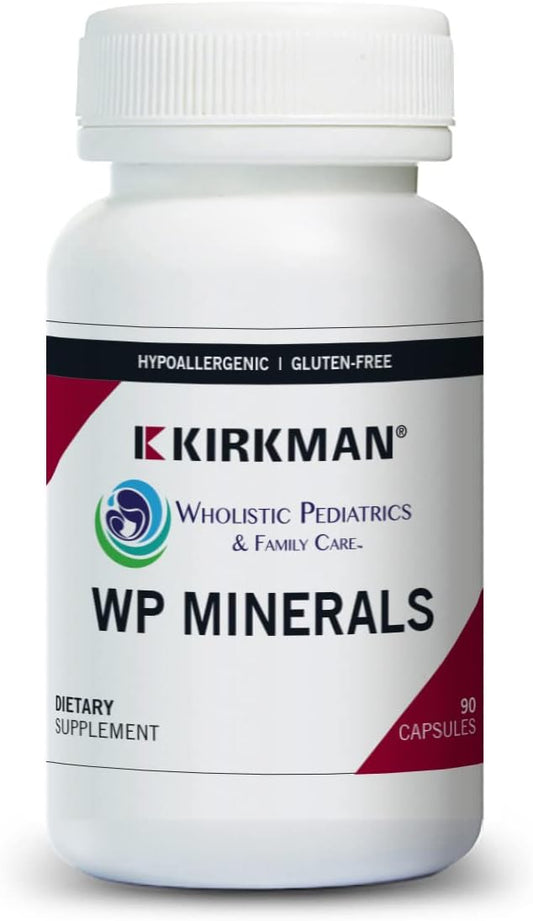 Kirkman WP Minerals - 90 Vegetarian Capsules - Comprehensive Mineral Supplement for Nutrient Deficiency