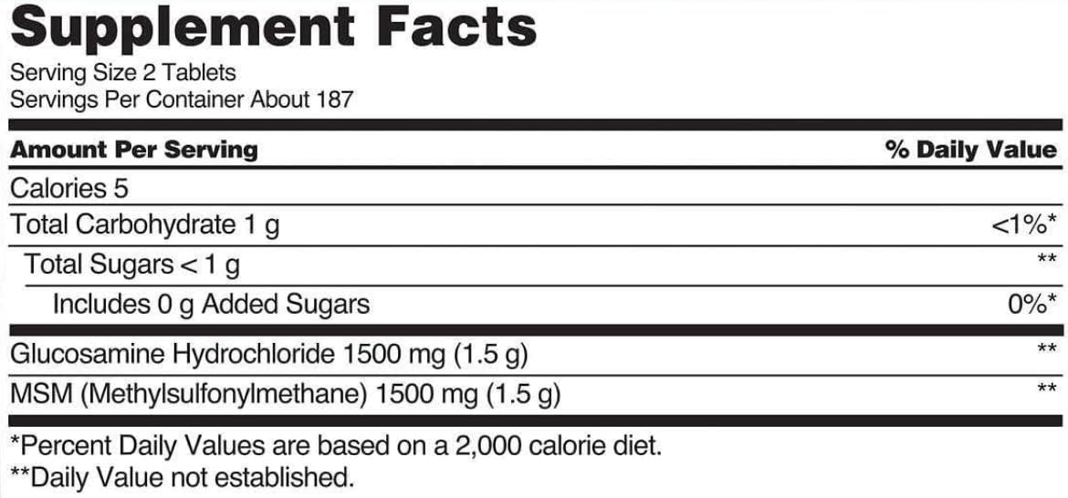Kirland Signature Glucosamine HCI with MSM Bundle + Premium Travel Pill Case - 1 Pair Items