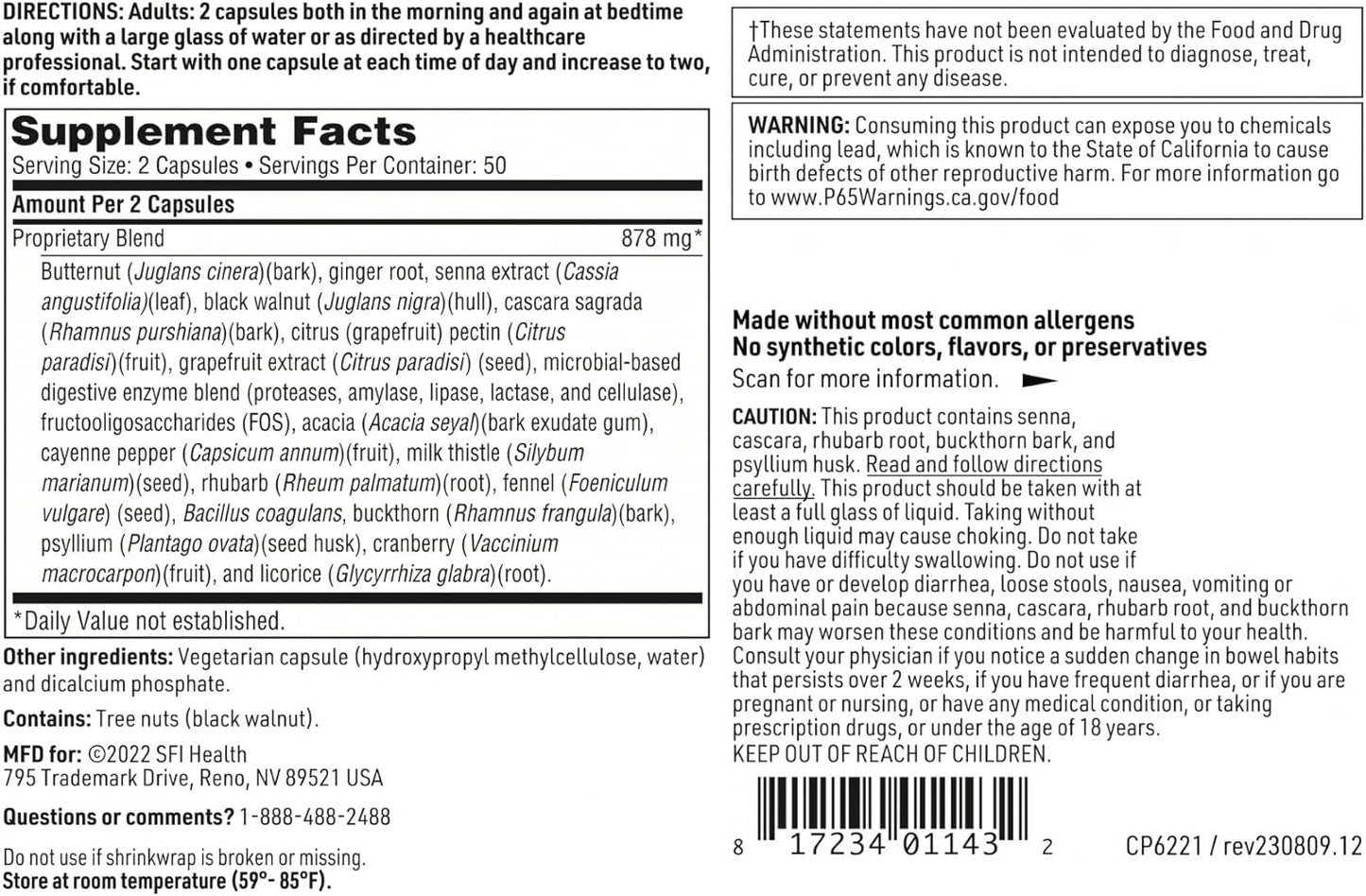 Klaire Labs Colon Cleanse Supplement - 100 Capsules by Complementary Prescriptions