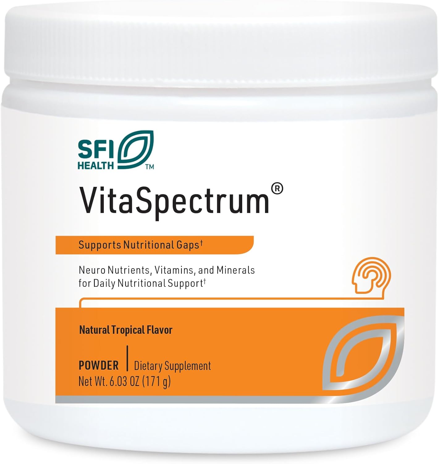 Klaire Labs VitaSpectrum Powder - Children's Multivitamin with 23 Essential Nutrients, Tropical Flavor, No Copper, Iron, Gluten, Casein - 171g