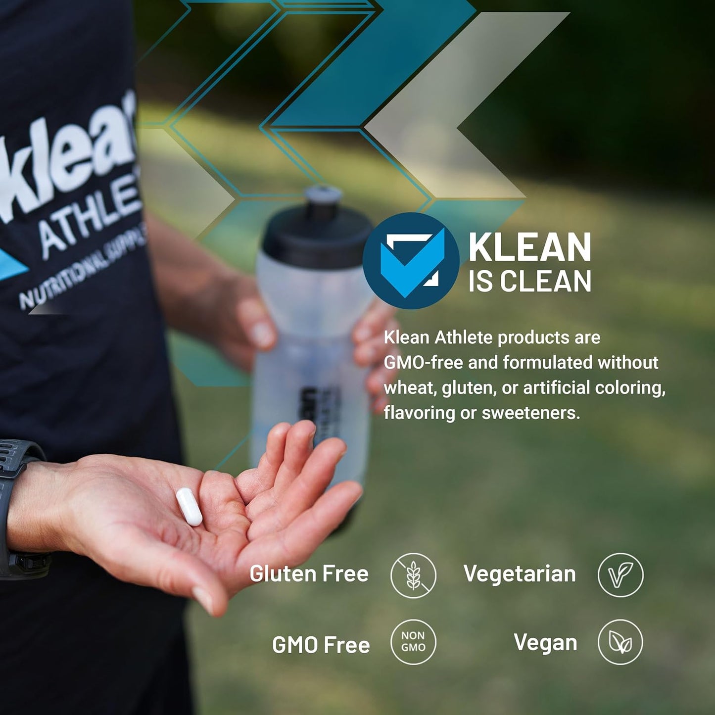 Klean ATHLETE Calcium Citrate Capsules - Bone Health & Density Support for Athletes - Gluten Free, Vegan & Non-GMO - 120 Count