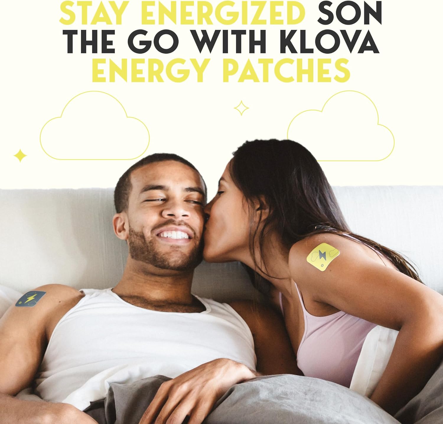 Klova Energy Patches: Caffeine, Green Tea, Peppermint, Vitamins B3 & B6 - Boost Morning Alertness