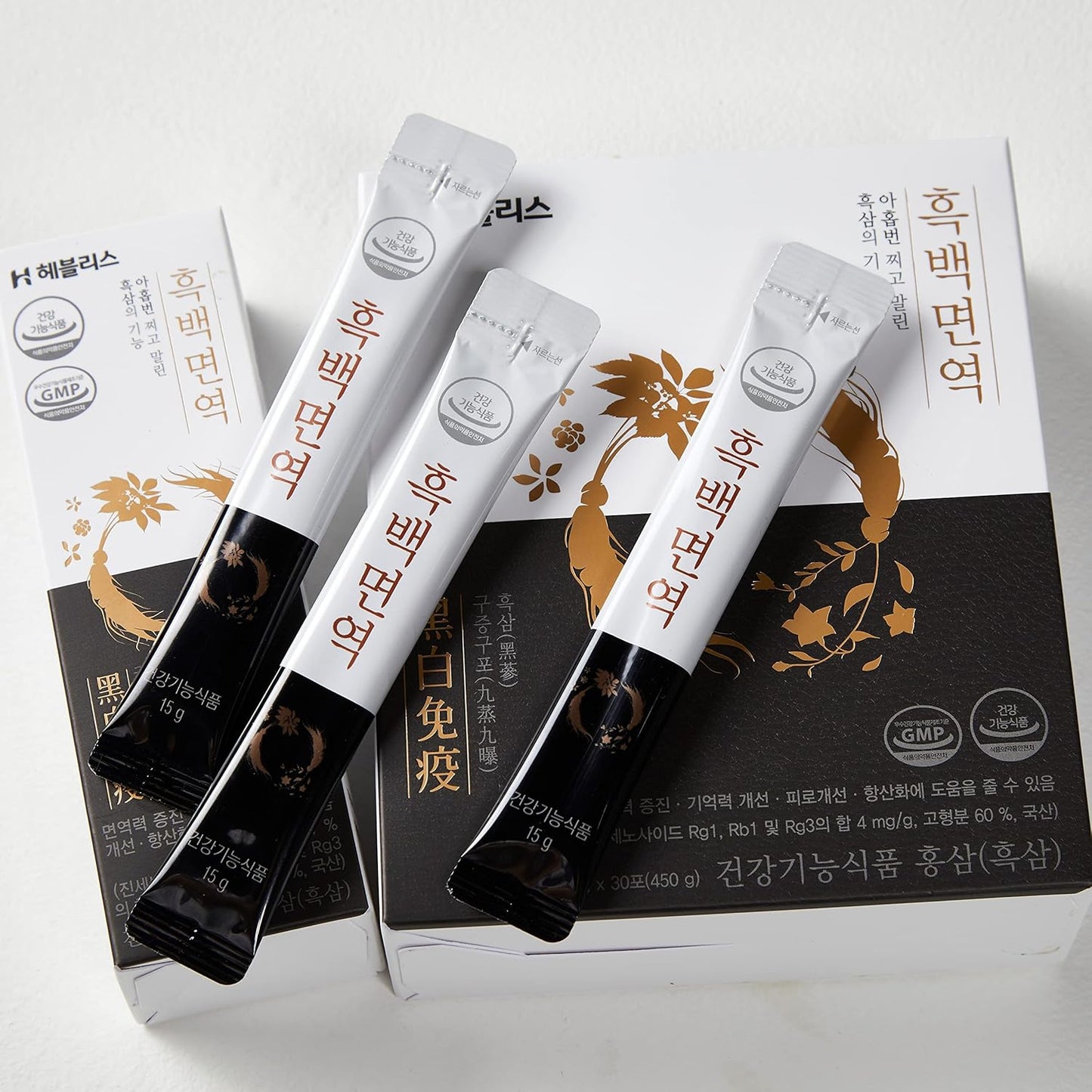 Korean Black Ginseng and White Platycodon Extract Energy Supplement with Panax Ginseng - Immune Support Honey Sticks