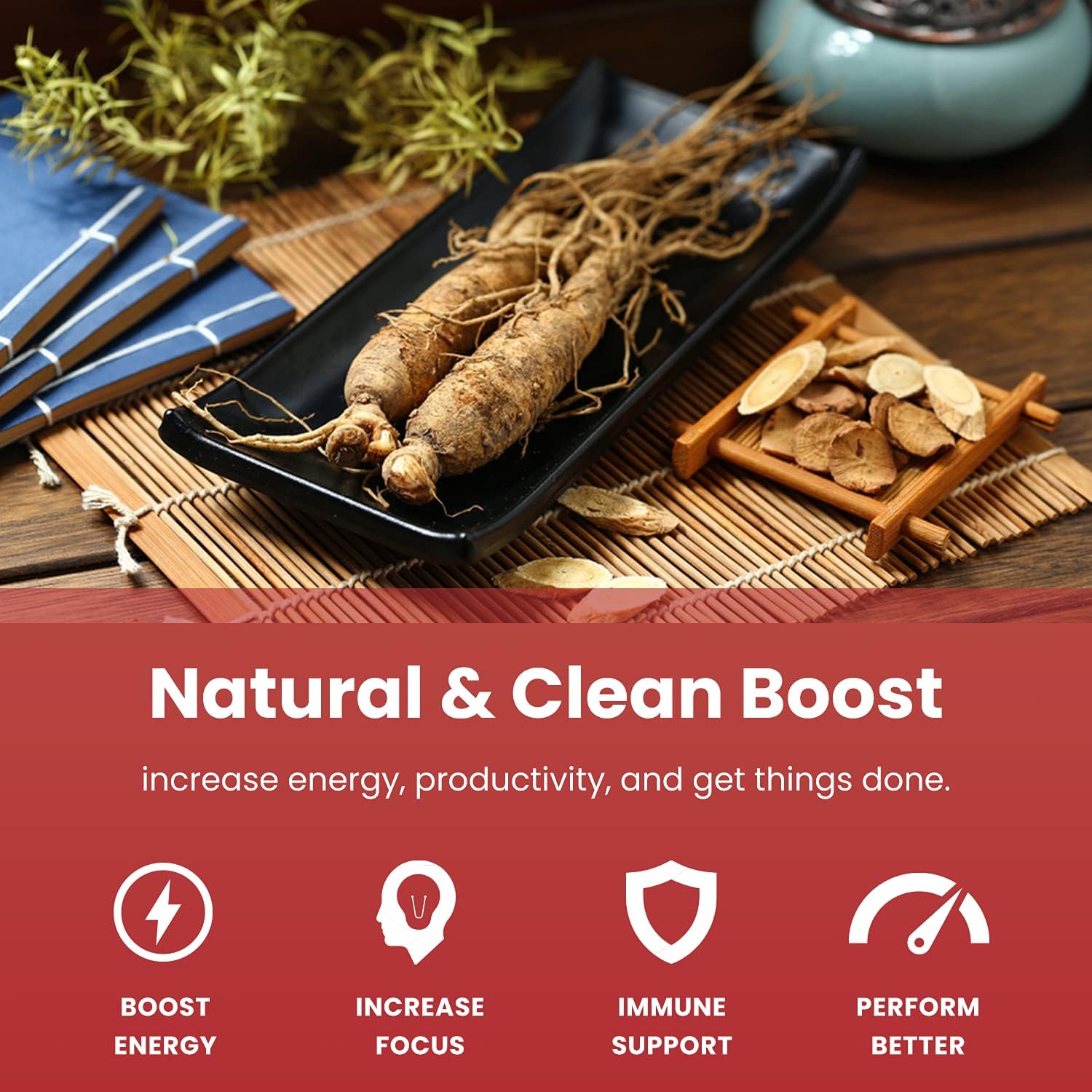 Korean Ginseng and Horny Goat Weed Bundle by NutraChamps - Natural Energy and Libido Support