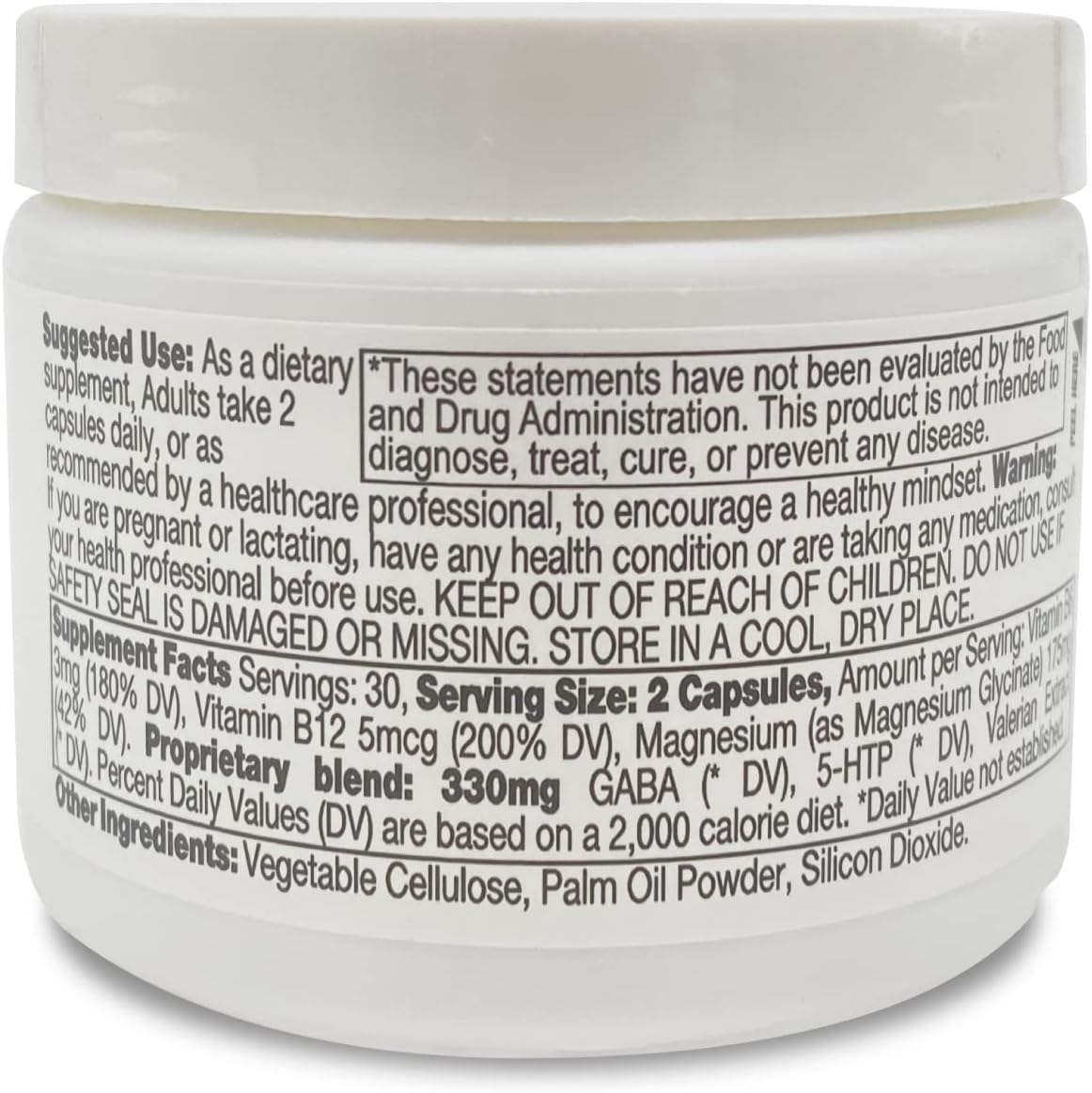 K*PAX KPAX Calm Magnesium Glycinate Supplement with GABA and Valerian Extract for Balanced Mood - 60 Tablets
