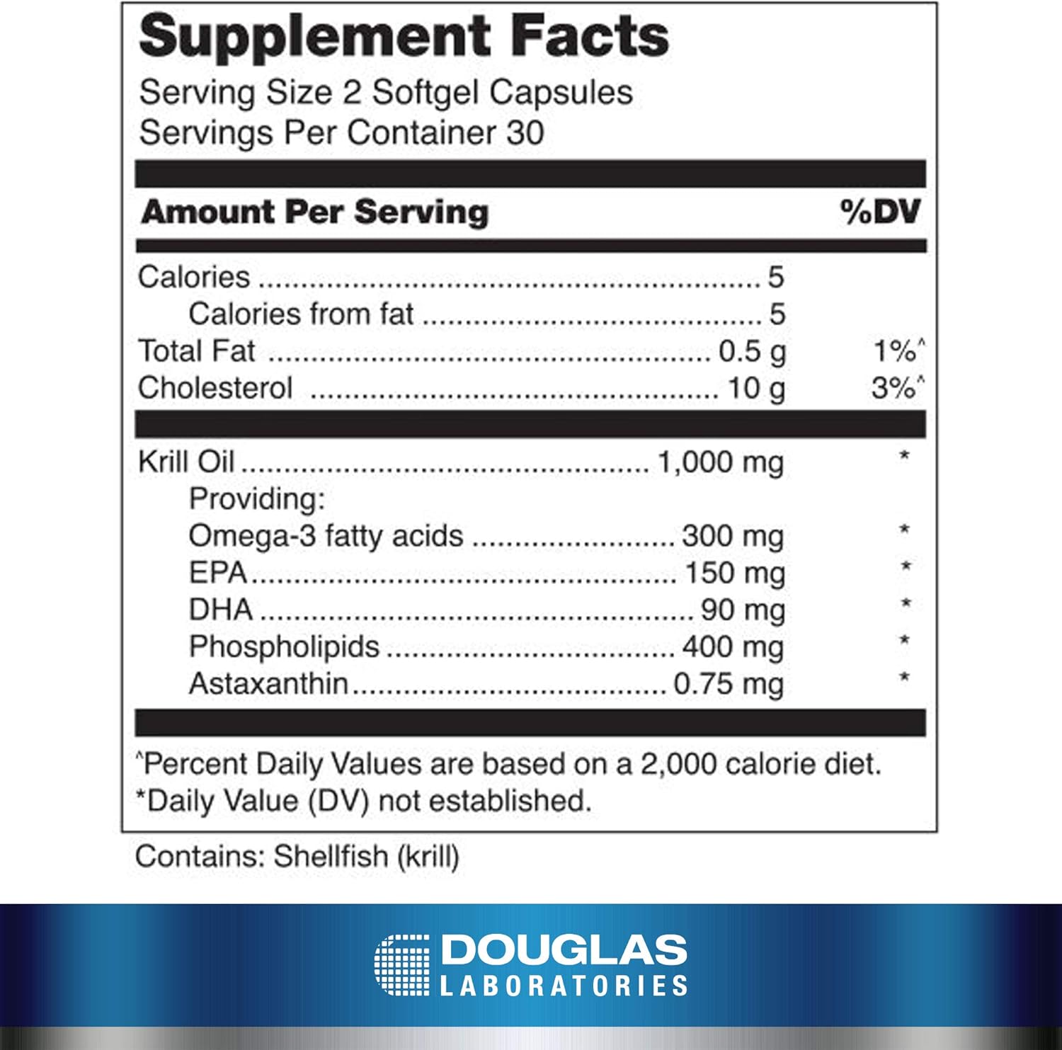 Krill Oil Softgels | Promotes Cognitive, Heart, and Joint Health | 60 Capsules by Douglas Laboratories