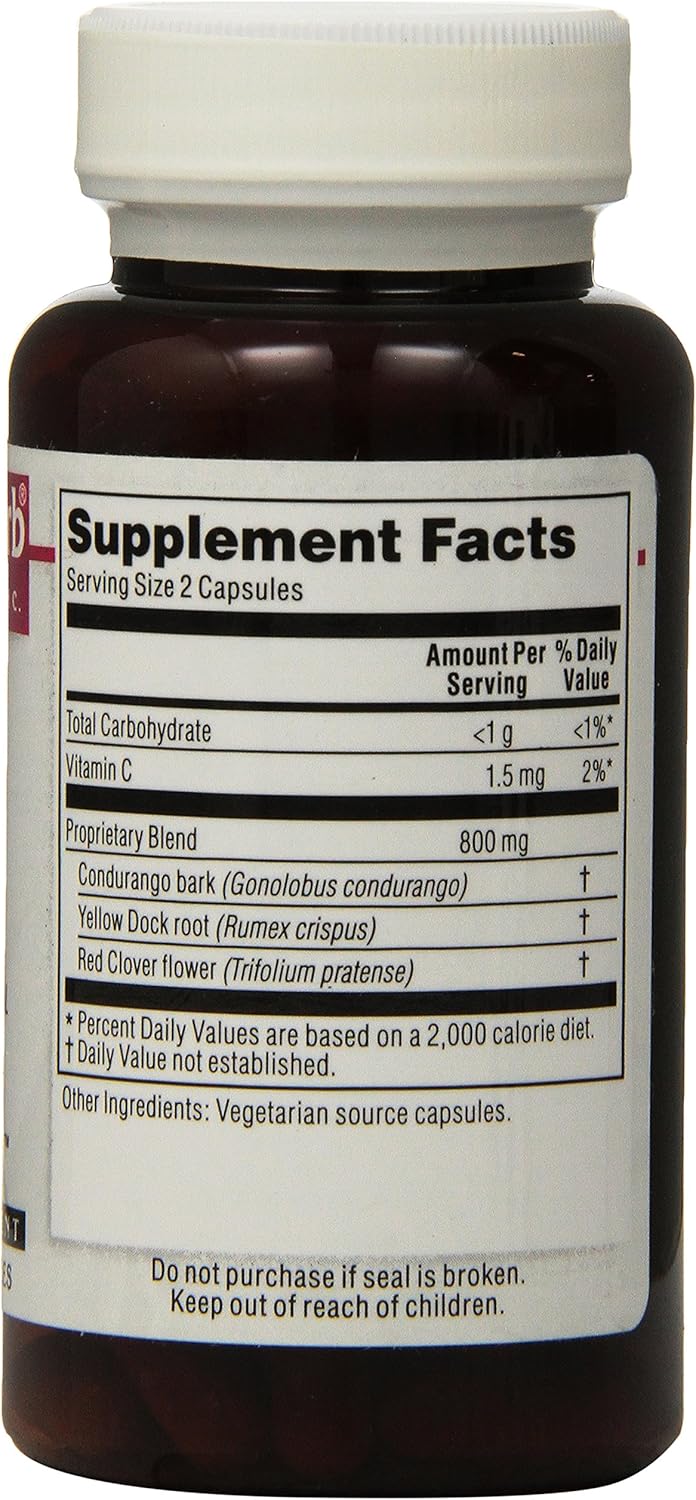 Kroeger Herb Candida Formula No 1 Capsules - 100 Count Bottle - Herbal Supplement for Candida Support