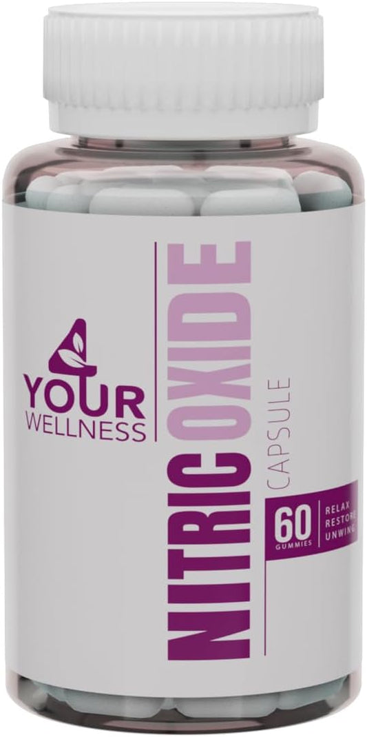 L-Arginine and L-Citrulline Nitric Oxide Supplement for Improved Blood Pressure and Circulation - 60 Capsules, Gluten Free, Non-GMO, Kosher Compliant
