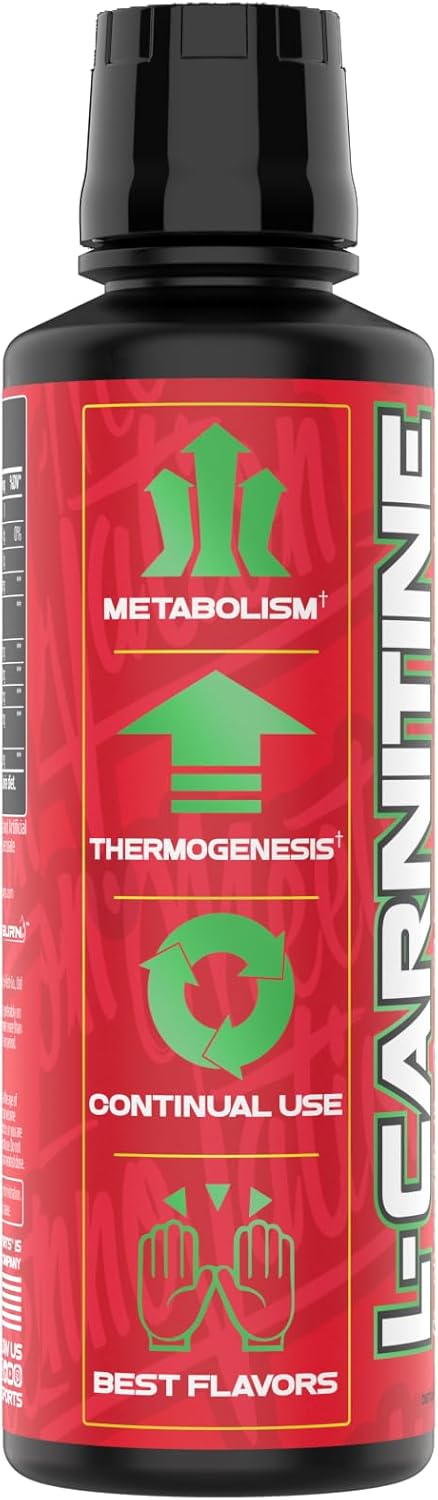 L-Carnitine 1500 Heat Liquid Gummy Bear | Stimulant-Free Metabolic Support for Weight Loss | 1500mg | Men & Women | VMI Sports