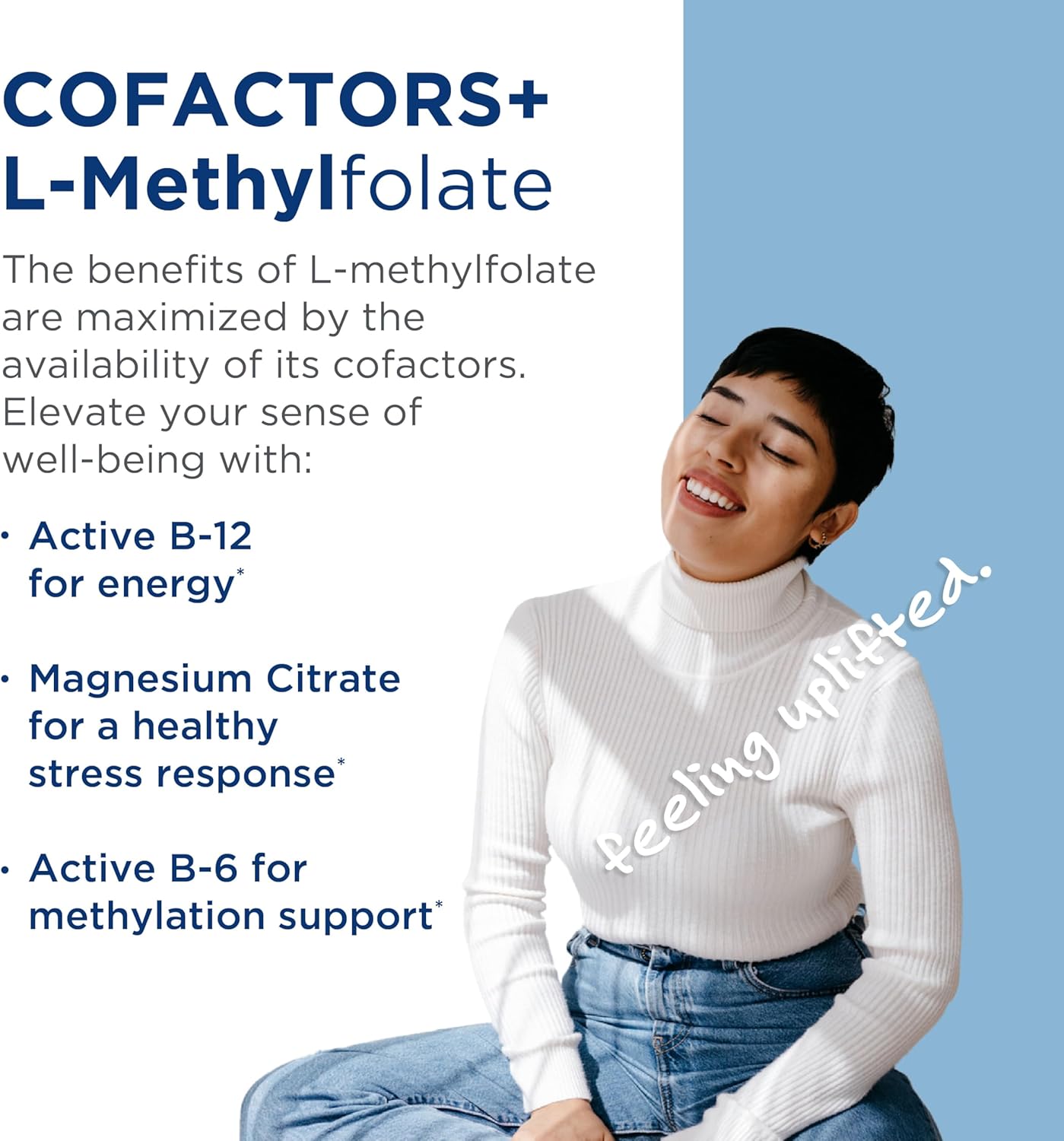 L-Methylfolate 5mg with Magnesium, Vitamin B6, & B12 - Optimal Metabolism & Homocysteine Support - 30 Capsules