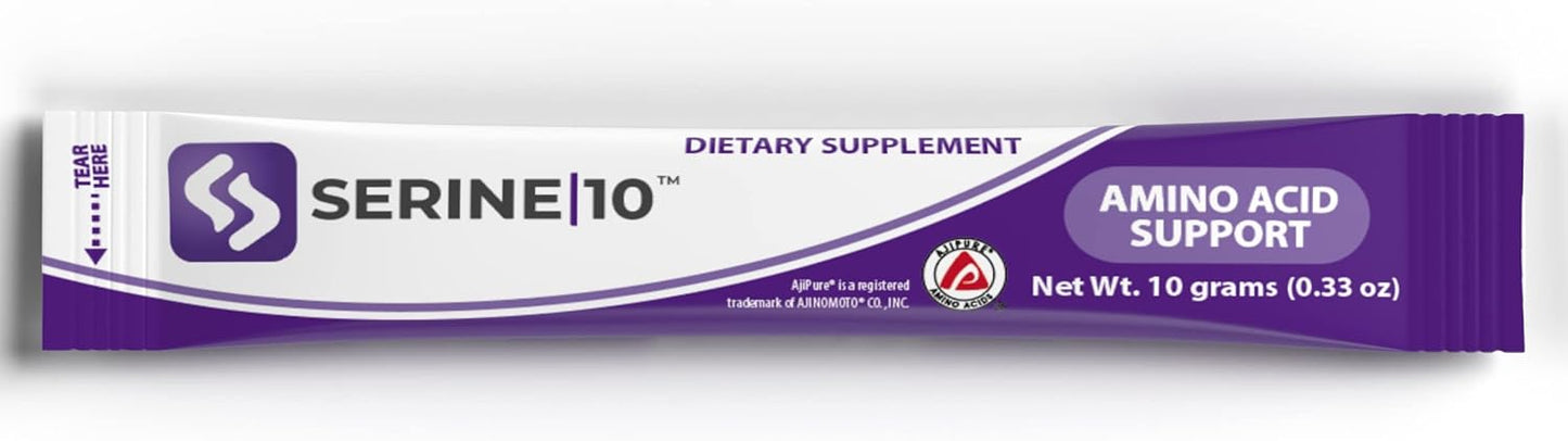 L-Serine Nootropics Packets - Improve Brain Health, Memory, Focus - 30 Packets, 10g Each