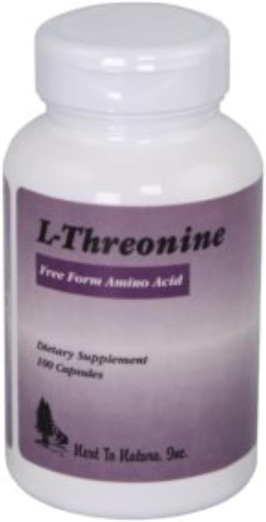 L-Threonine 500 mg Capsules by Next To Nature, Inc - Pack of 100