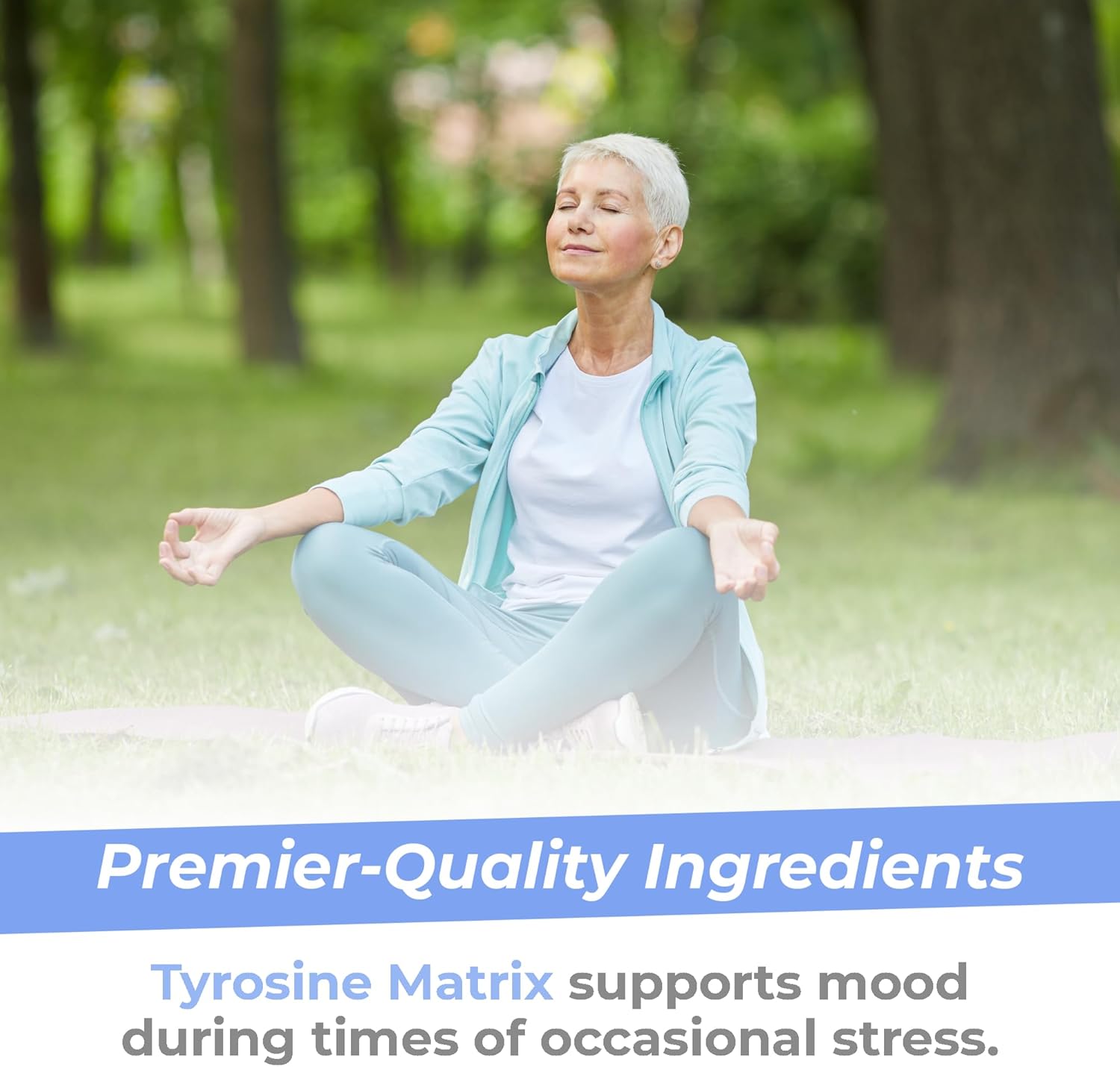 L Tyrosine Supplement with Red Algae & Rhodiola Rosea - 944mg Capsules for Adults - 90 Vegetarian Capsules by Premier Research Labs