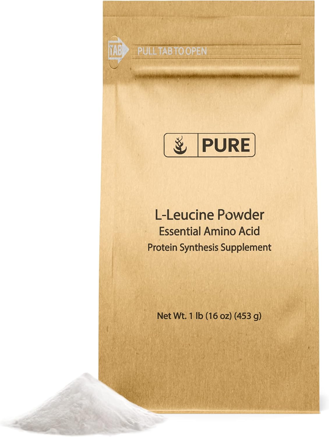 Lab-Verified L-Leucine Powder - Pure Essential Amino Acid Supplement (1lb)