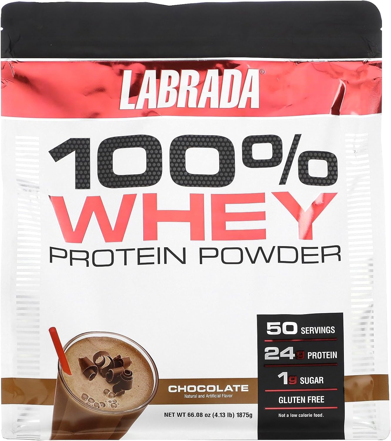 Labrada Nutrition Chocolate Whey Protein Powder - 4.13 lb Jar