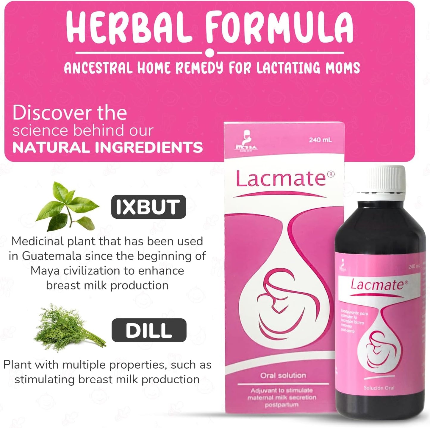 LACMATE Mayan Breast Milk Booster - Natural Ixbut Home Remedy for Lactation Support