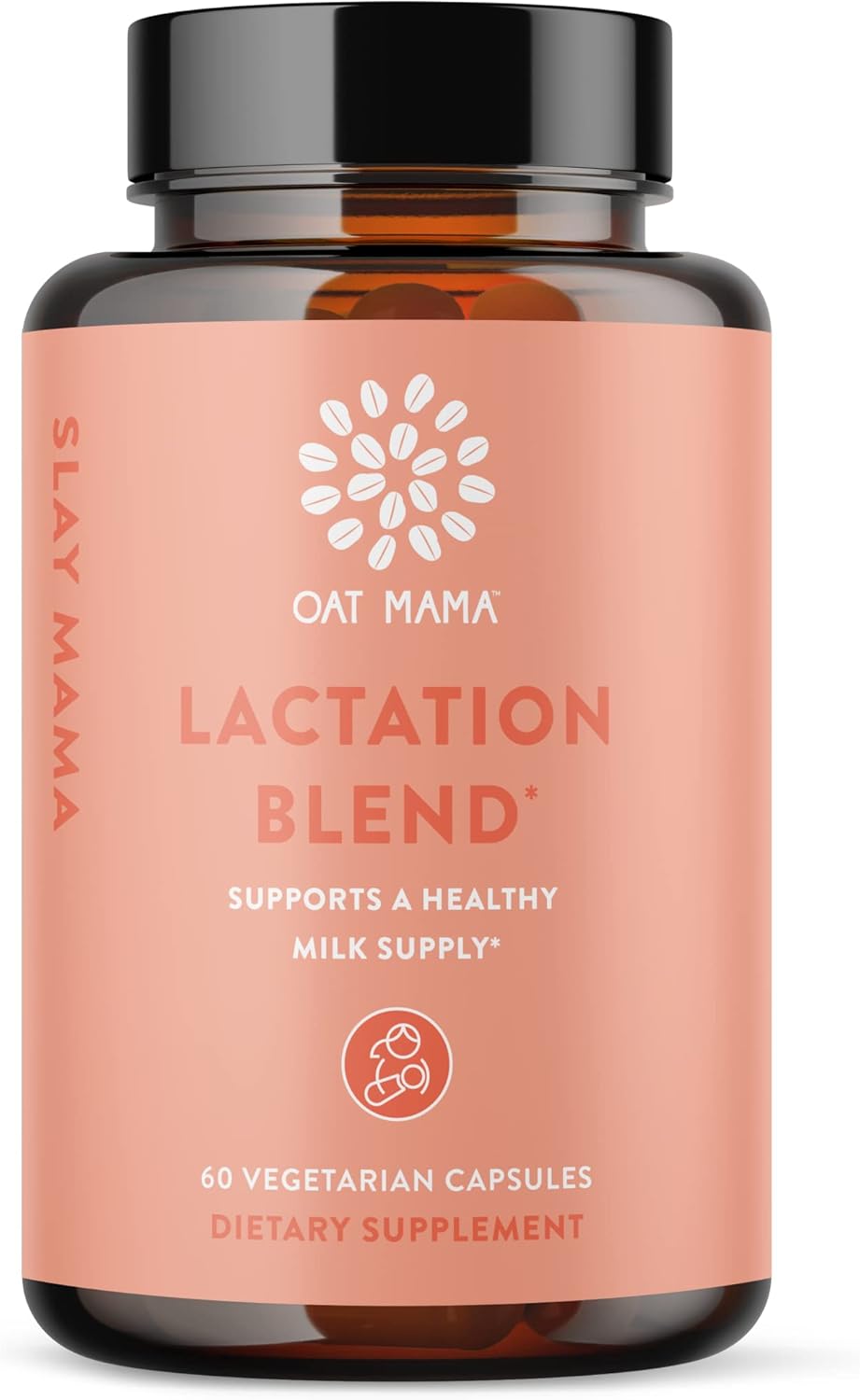 Lactation Supplement with Fenugreek and Blessed Thistle for Breastfeeding Support by OAT MAMA