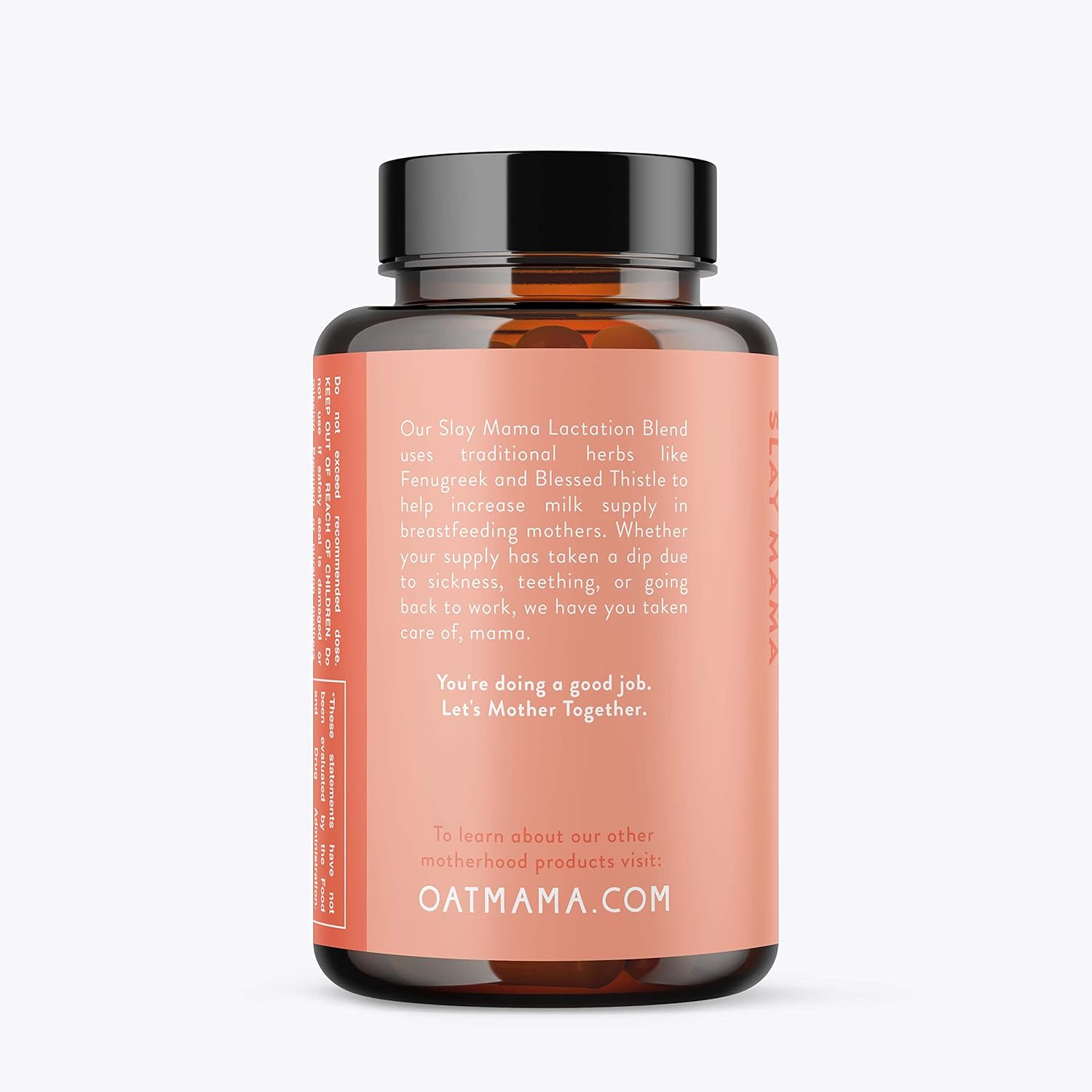 Lactation Supplement with Fenugreek and Blessed Thistle for Breastfeeding Support by OAT MAMA