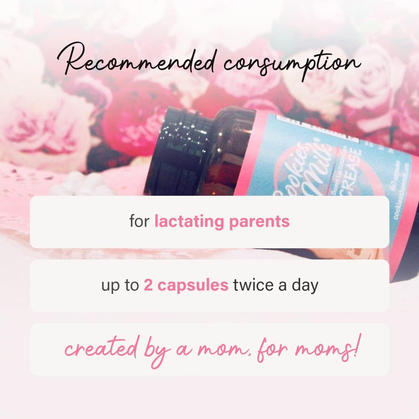 Lactation Support Capsules Set for Boosting Breast Milk Supply and Supporting Pumping & Breastfeeding - Quick Boost Formula