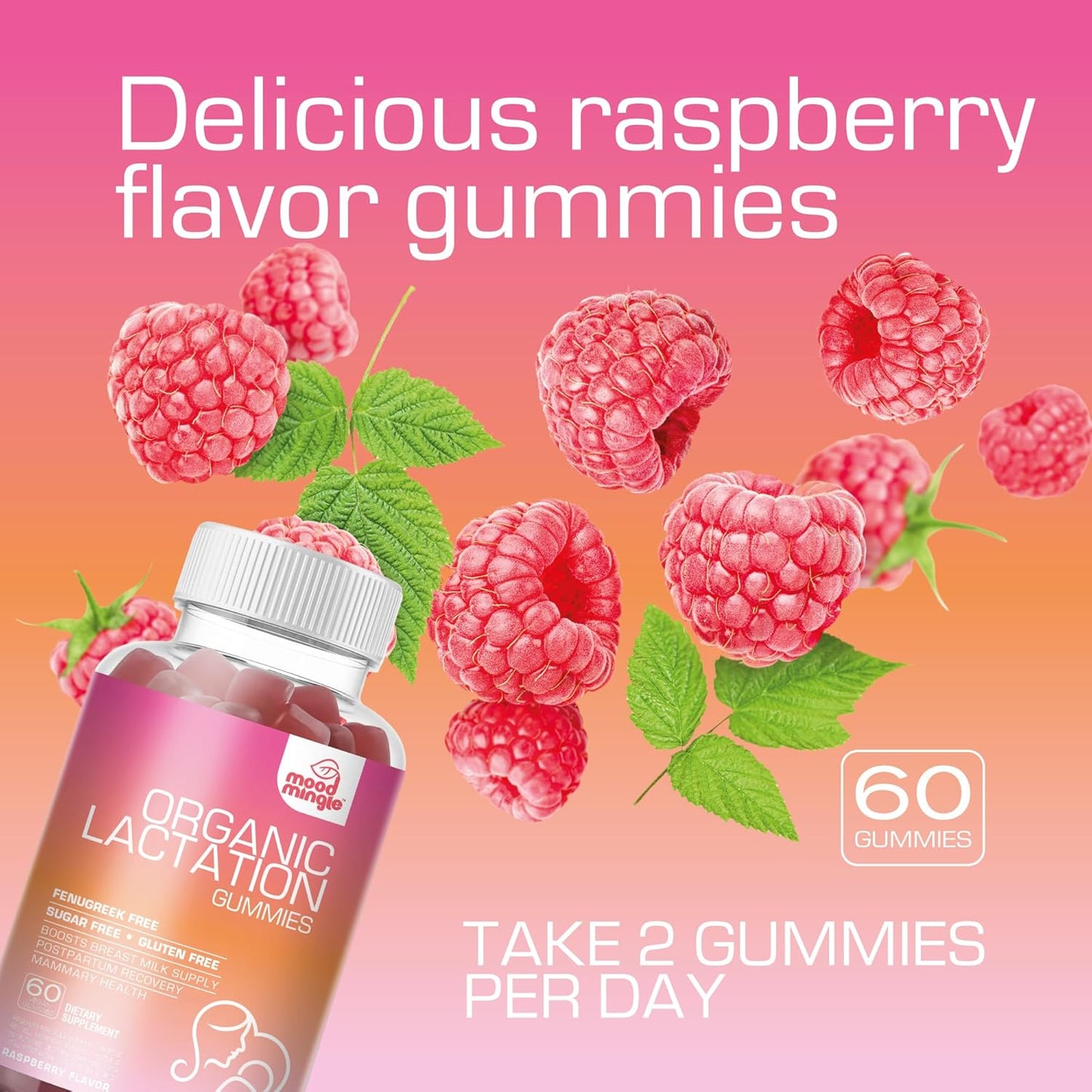 Lactation Support Gummies with Blessed Thistle and Fennel Seed for Increased Milk Supply