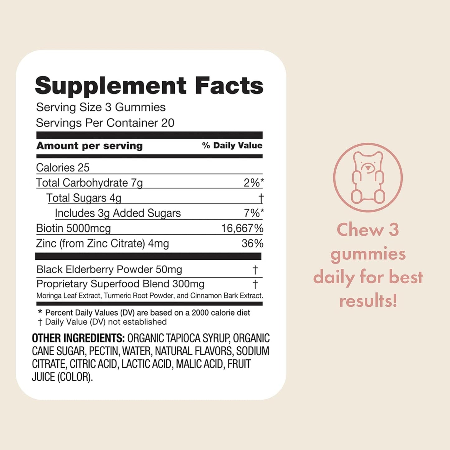 Lactation Support Gummies with Zinc & Elderberry for Increased Milk Supply - Breastfeeding Supplements for Immune Health & Hair Growth, 60 Count