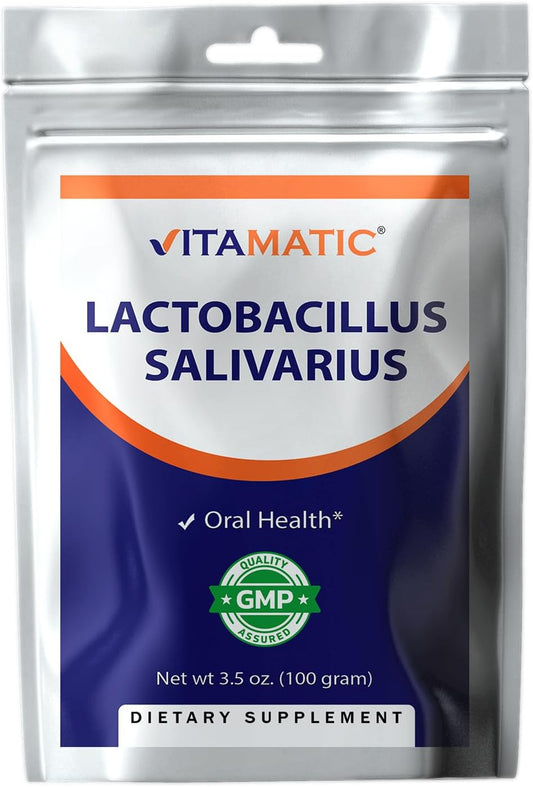 Lactobacillus Salivarius Probiotic Powder for Digestive Support - 100 Servings - 100g (3.5oz)