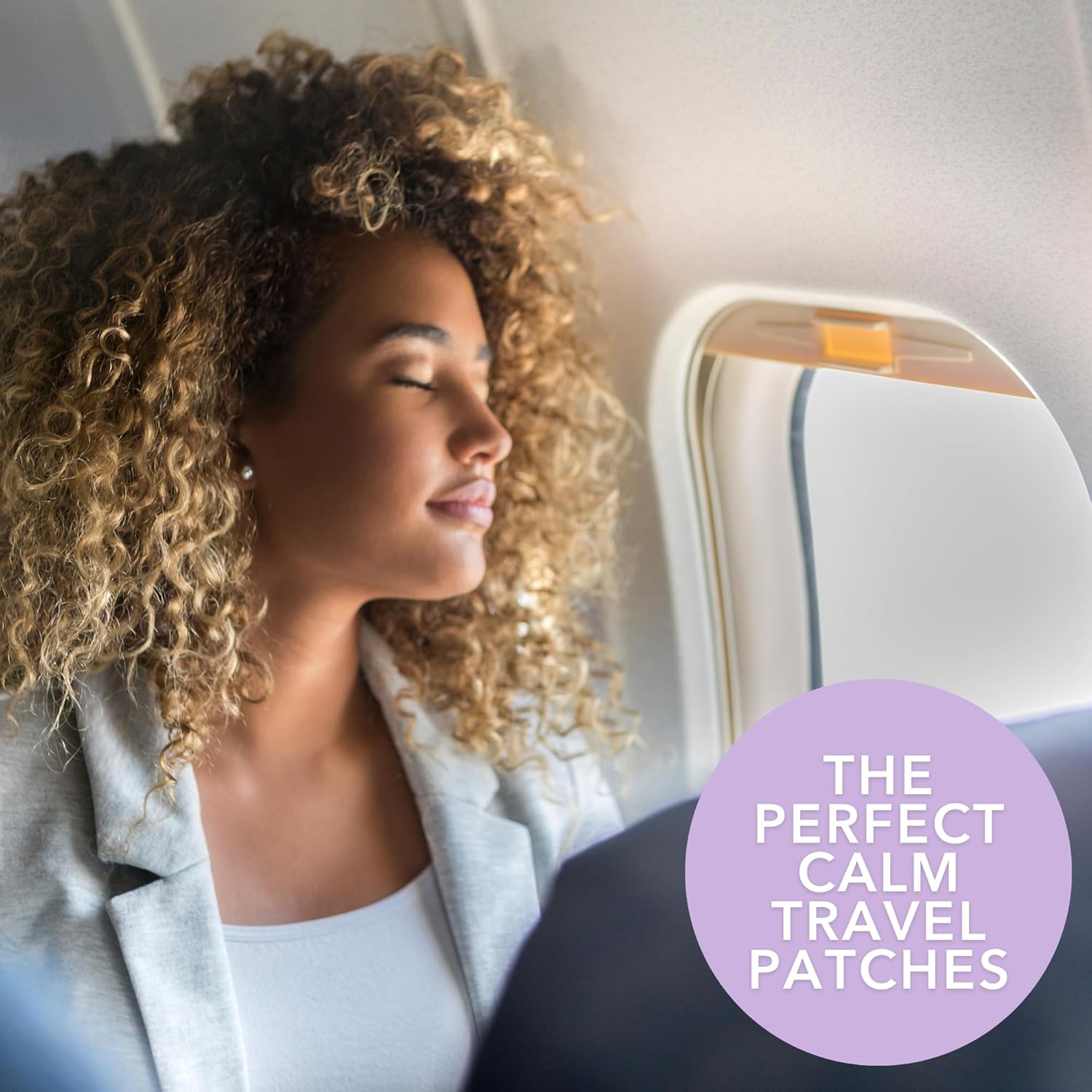 Laki Naturals Fly Calm Patch 2-Pack - 8 Patches | Plant-Based Air Travel Stress Relief | Soothe Fear of Flying with Natural Ingredients