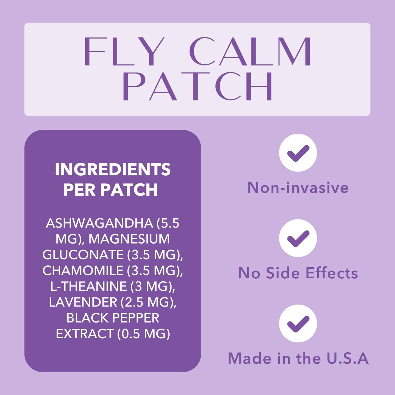 Laki Naturals Fly Calm Patch 2-Pack - 8 Patches | Plant-Based Air Travel Stress Relief | Soothe Fear of Flying with Natural Ingredients