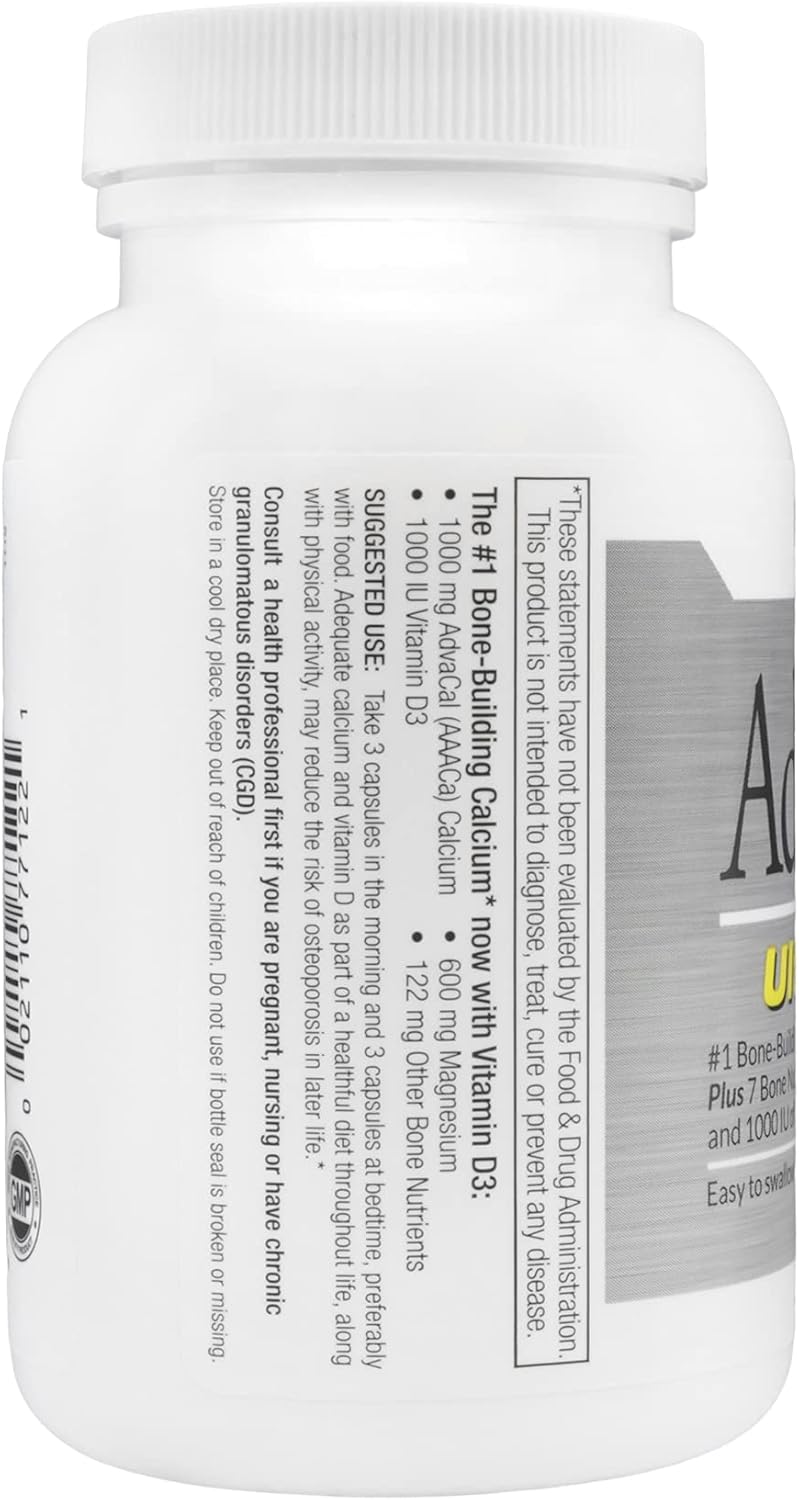 Lane Innovative AdvaCAL Ultra 1000 with Vitamin D3 and Magnesium - 120 Servings x 3 Pack