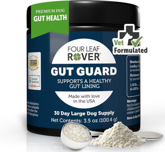 Large Dog Gut Health and Immune Support Supplement - Probiotics, Prebiotics, Organic Herbs - Veterinarian Formulated - 30 Day Supply