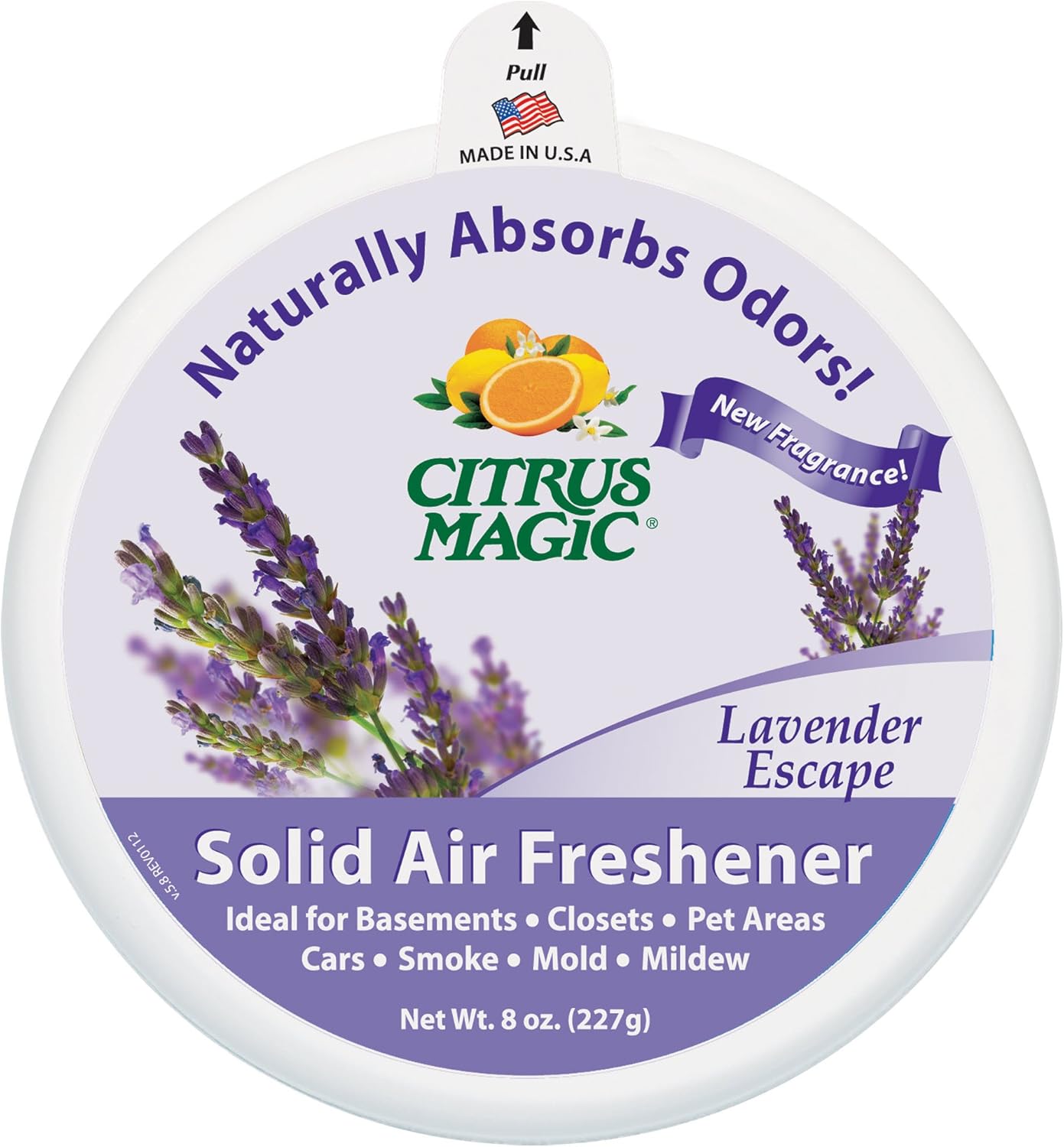 Lavender Scented CITRUS MAGIC Solid Odor Absorber - 8 Ounces