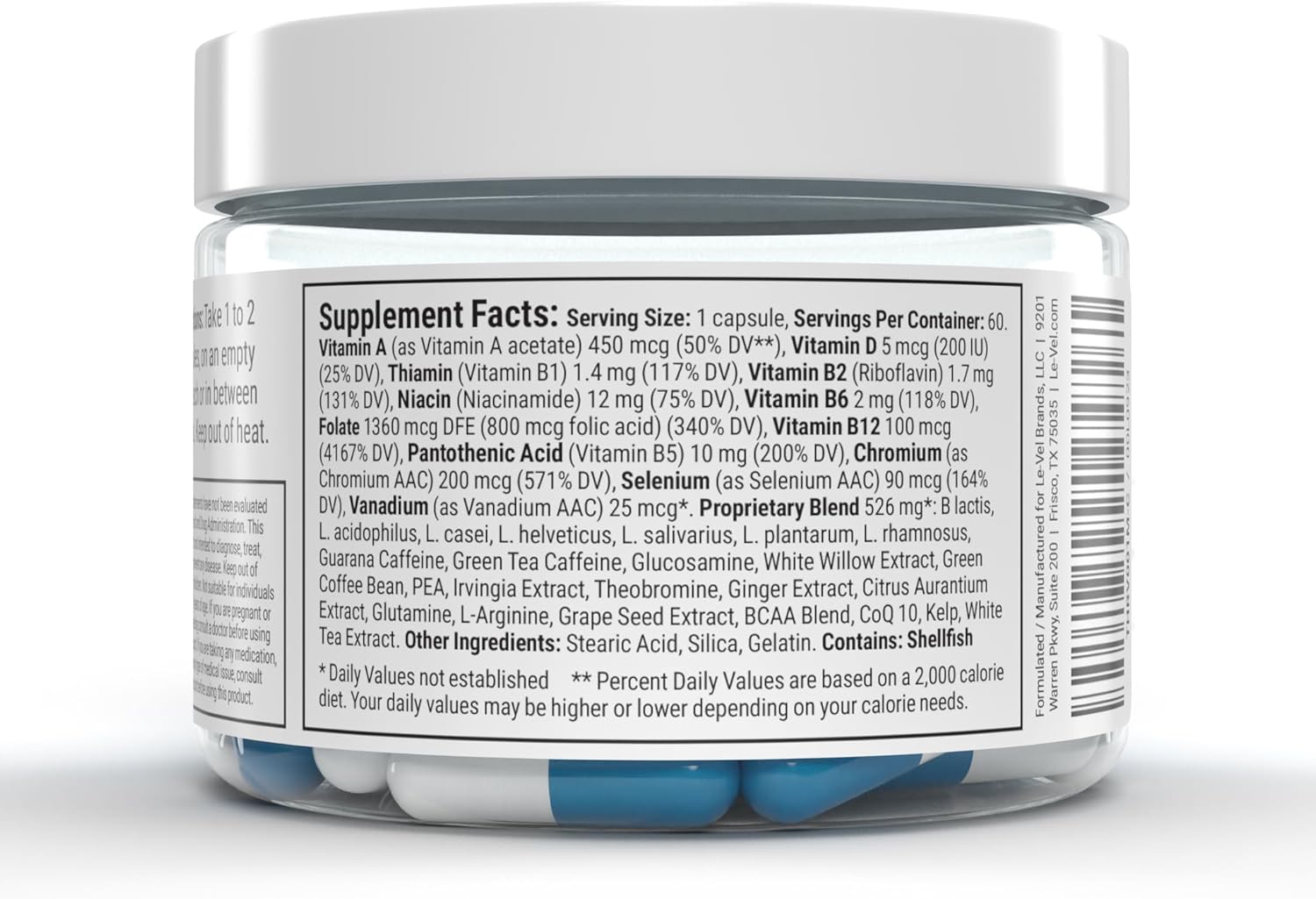 Le-Vel Thrive M Premium Lifestyle Capsules for Men - 60 Servings