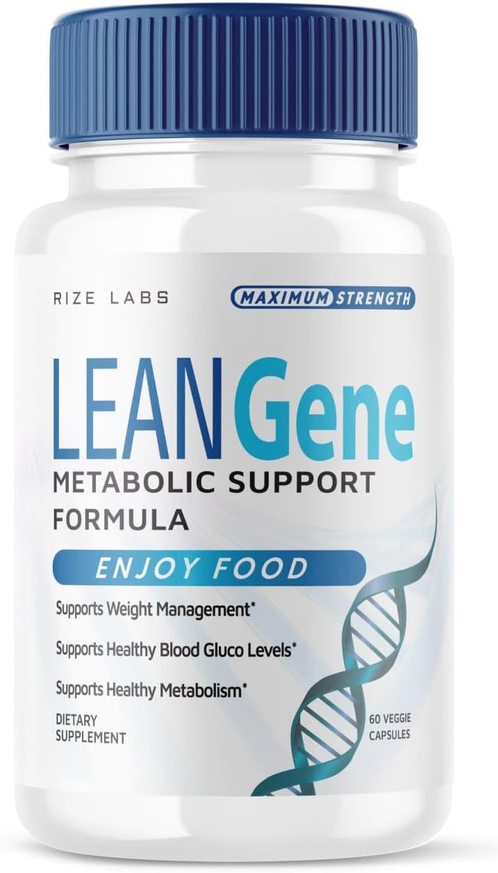 Lean Gene Metabolic Support Formula - Maximum Strength Capsules for Advanced Weight Loss - All-Natural LeanGene Supplement (60 Capsules)