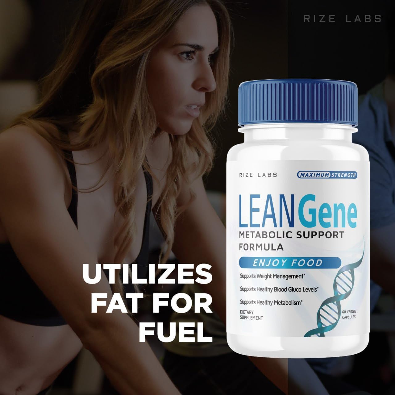 Lean Gene Metabolic Support Formula - Maximum Strength Capsules for Advanced Weight Loss - All-Natural LeanGene Supplement (60 Capsules)