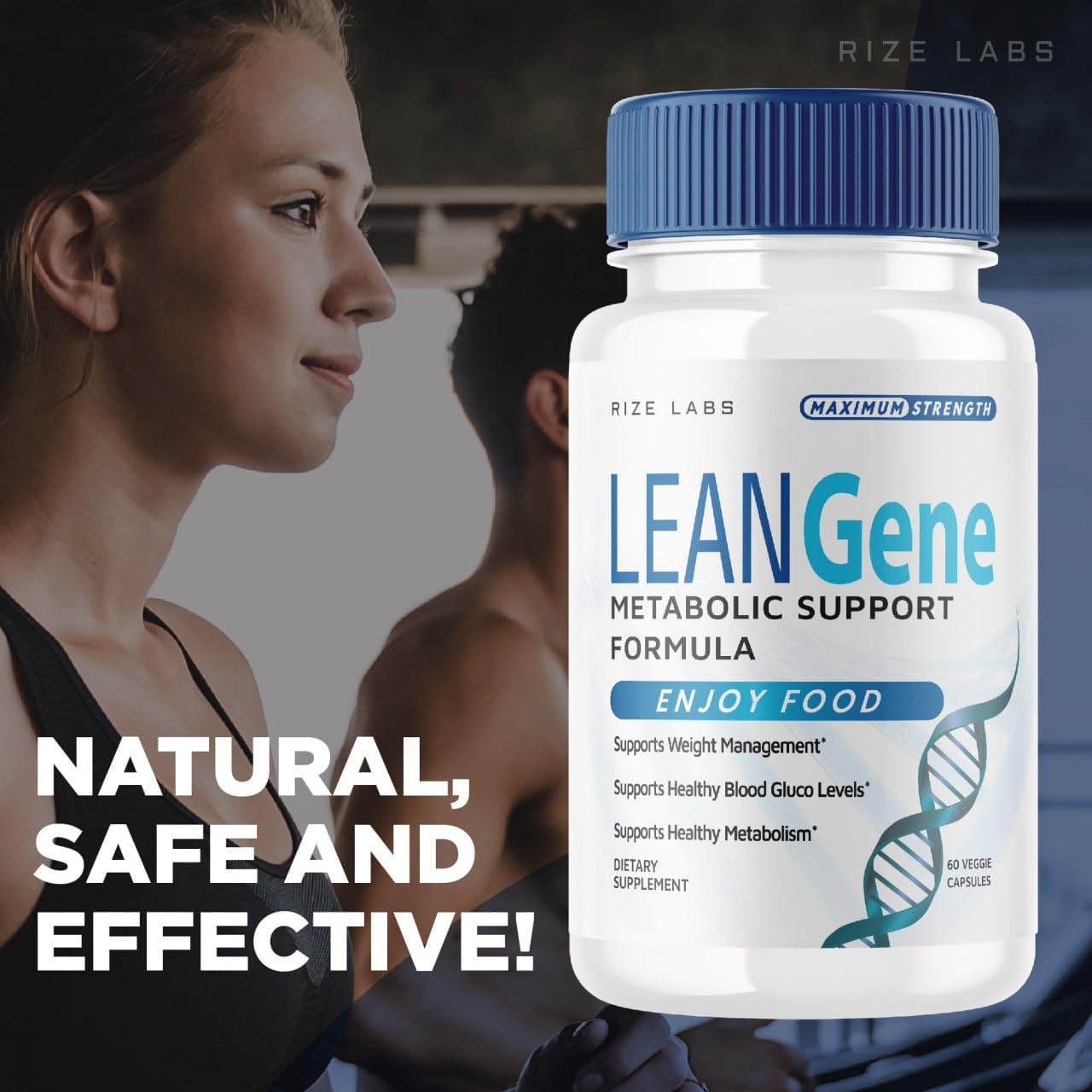Lean Gene Supplement 2 Pack - Metabolic Support Formula for Advanced Weight Loss - Maximum Strength Capsules - All-Natural Pills (120 Capsules)