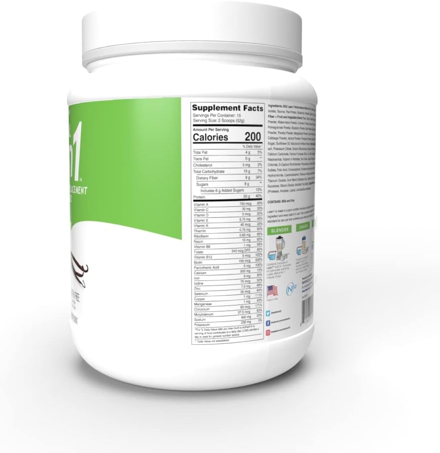 Lean1 Vanilla Flavor Meal Replacement Shake - Best for Weight Loss & Muscle Support