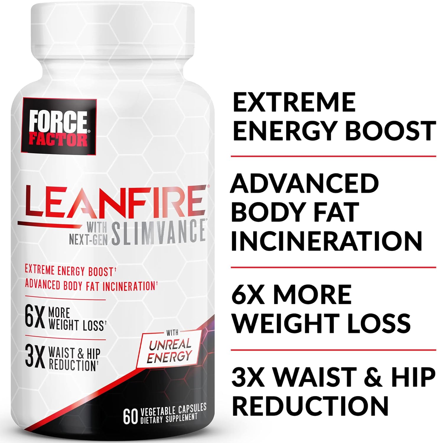 LeanFire with Next-Gen SLIMVANCE 2-Pack - Advanced Energy Pills for Metabolism Boost, Focus Enhancement, and Fitness Performance - 120 Capsules