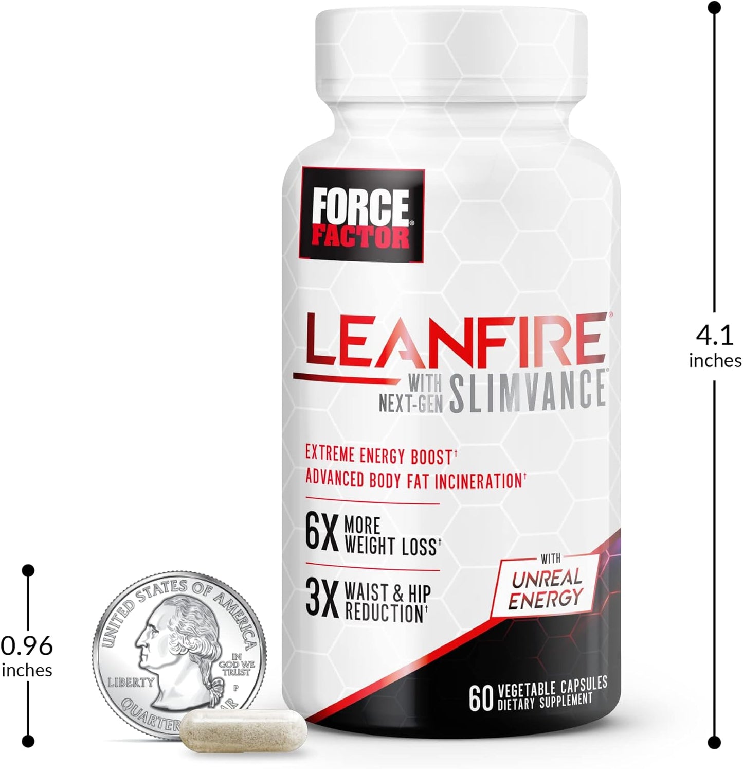 LeanFire with Next-Gen SLIMVANCE 2-Pack - Advanced Energy Pills for Metabolism Boost, Focus Enhancement, and Fitness Performance - 120 Capsules