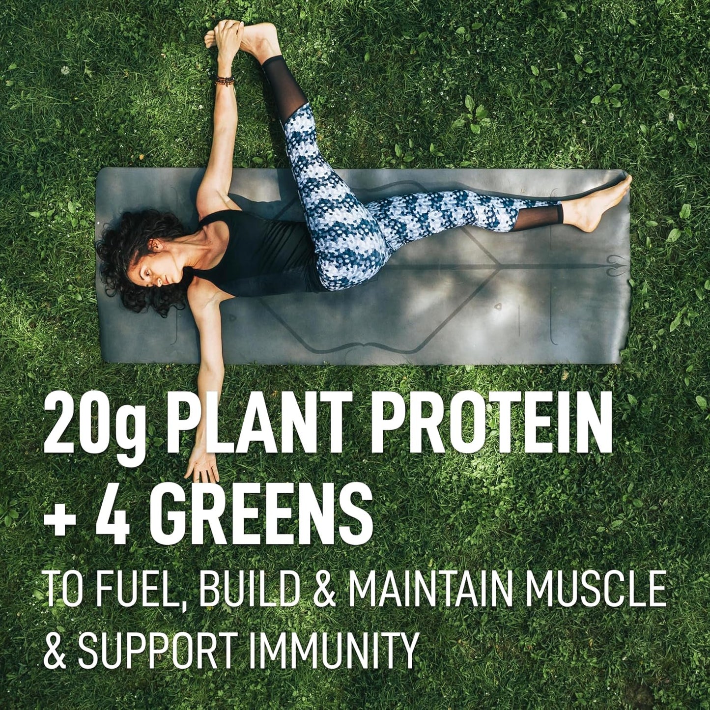 LeanFit Natural Berry Plant-Based Protein & Greens Powder - 20g Protein, 19 Servings - 1.25lb Tub