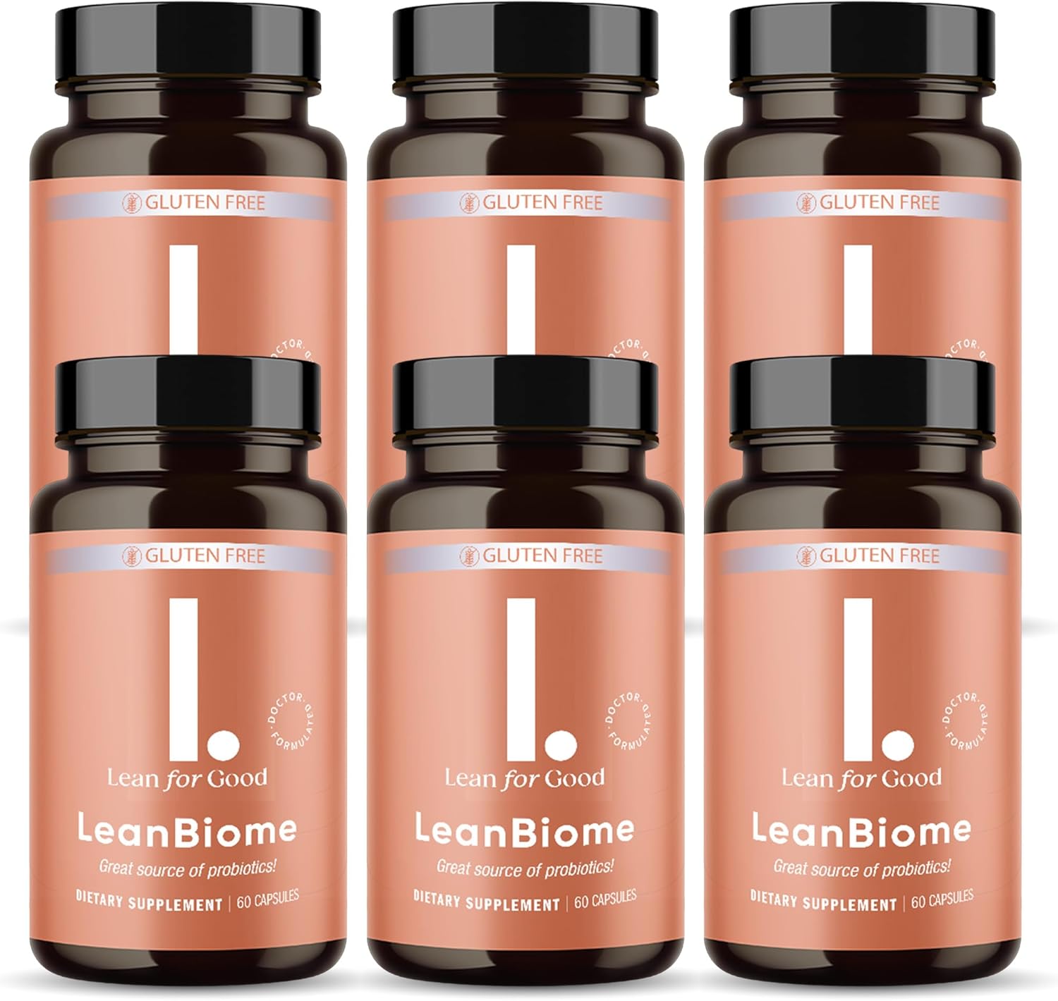 LEANFORGOOD LeanBiome Probiotic Formula with 9 Strains & Greenselect Phytosome - 360 Capsules