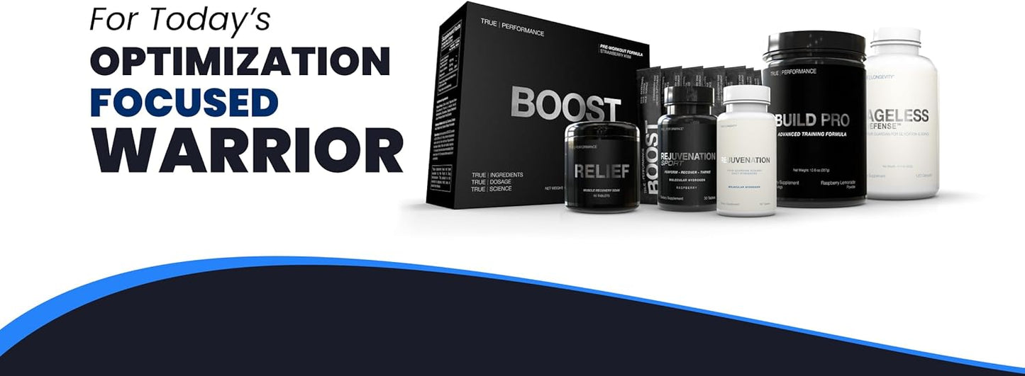 Lemon Flavored DRINK HRW Supplement for Radiant, True Longevity - 30 Servings