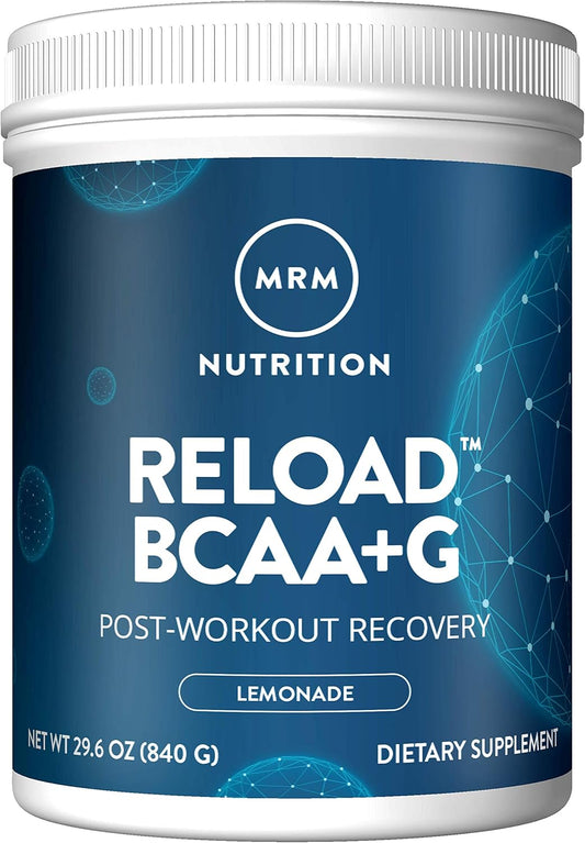 Lemon Flavored MRM BCAA+G RELOAD Post-Workout Recovery Powder - 840g, 60 Servings