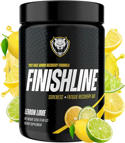 Lemon Lime BCAA Powder for Post-Run Recovery - Branch Chain Amino Acids Drink - Keto-Friendly Heal and Recovery Powder - 50 Servings