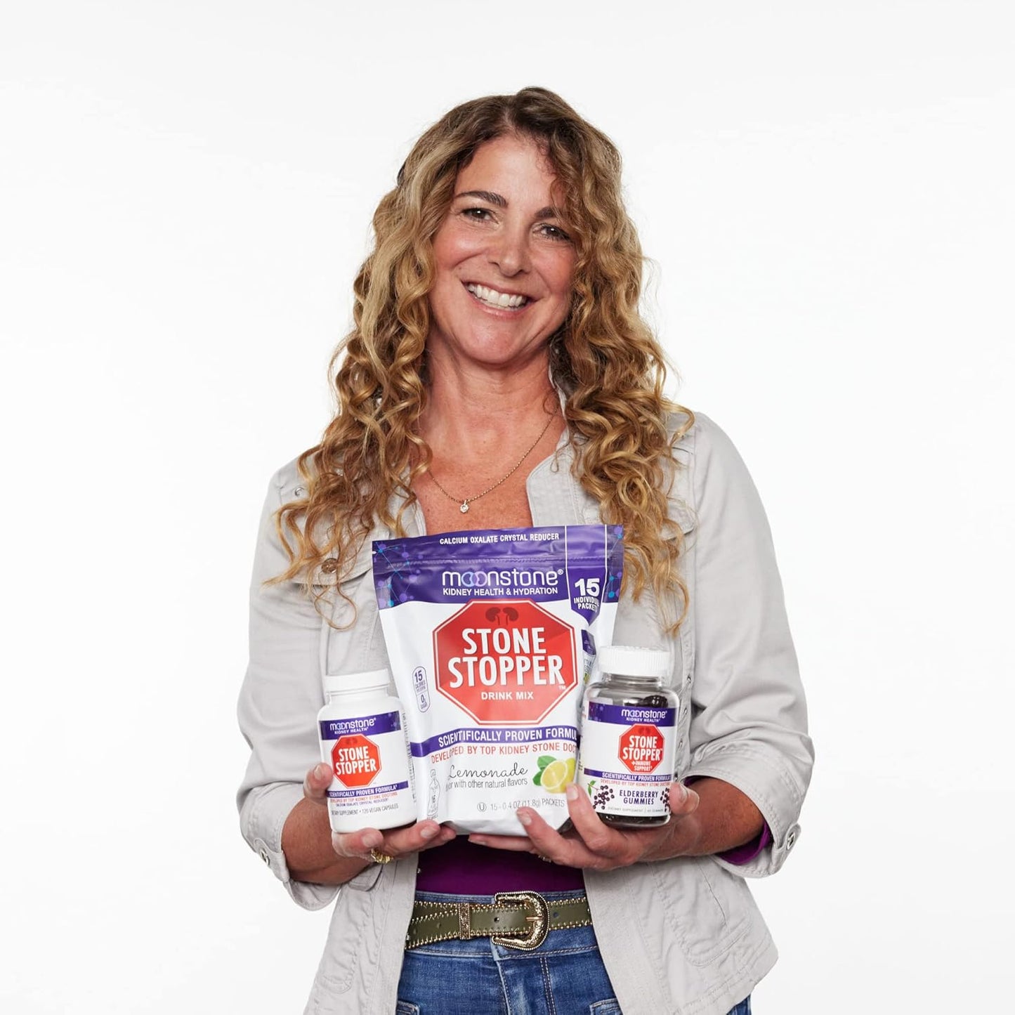 Lemonade Moonstone Stone Stopper Drink Mix - Kidney Stone Prevention & Calcium Oxalate Protection - 30 Day Supply