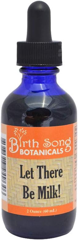 Let There Be Milk! Herbal Breastfeeding Tincture for Lactating Moms - Fenugreek & Goat's Rue, Alcohol-Free, 2oz