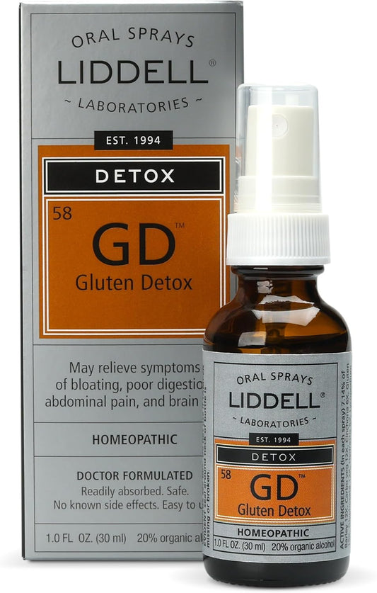 Liddell Laboratories Gluten Detox Drops - 1 Ounce, Fast-Acting Formula for Gluten Sensitivity and Digestive Support