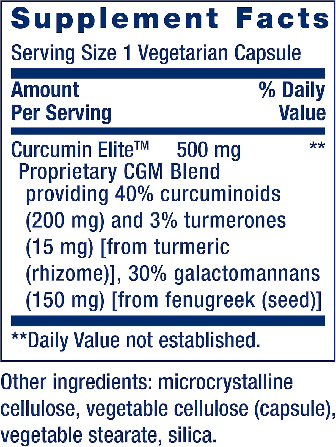 Life Extension Curcumin Elite Turmeric Extract - Supports Inflammatory, Immune, and Heart Health - 60 Capsules, 2 Month Supply