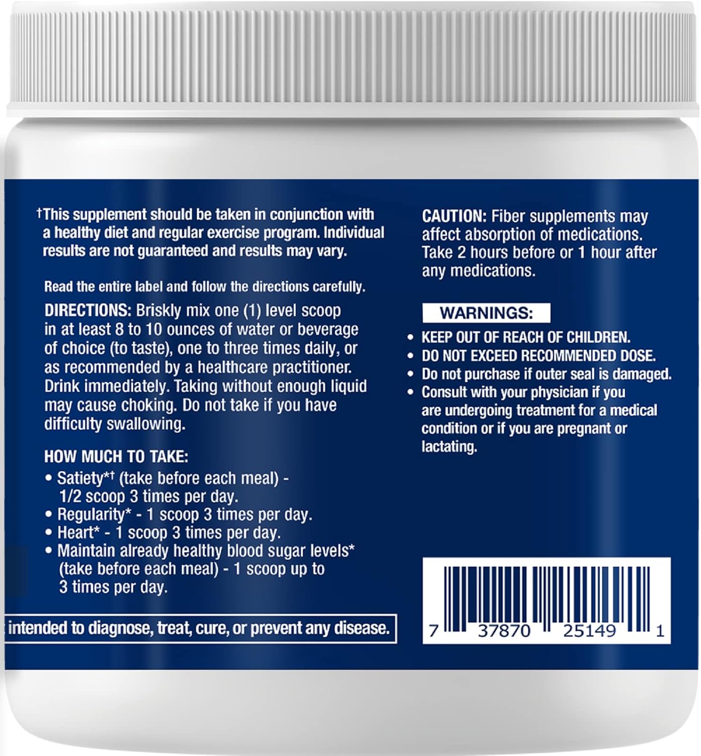 Life Extension Easy Fiber with Glucomannan for Regularity, Digestion & Heart Health - Vegetarian, Non-GMO, Gluten & Sugar Free - 167g