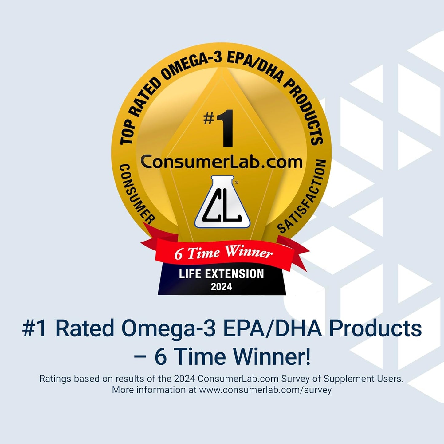 Life Extension Mega EPA/DHA Softgels - Omega-3 Fatty Acids for Heart & Brain Health, Inflammation Support - Non-GMO, Gluten-Free - 120 Count