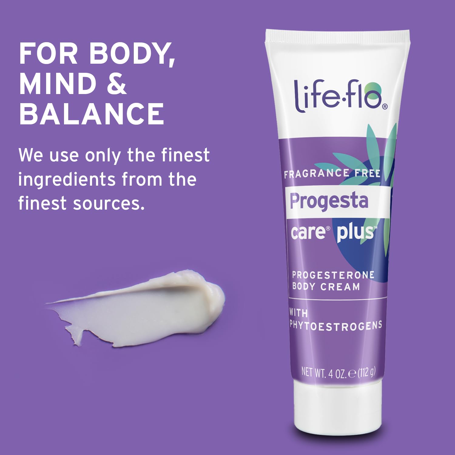 Life-Flo Progesta-Care Plus - Progesterone Cream for Women with Phytoestrogens - Supports Healthy Balance - Fragrance Free - 4oz